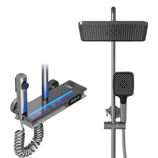 GODERNE Işıklı Lüks Dijital Duş Seti