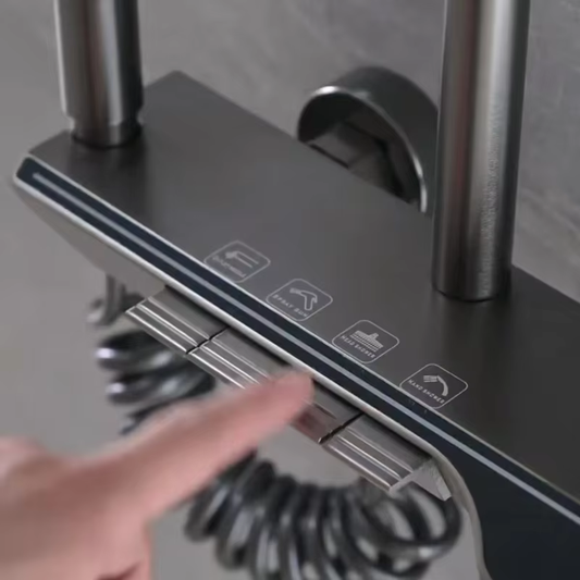 Çok Fonksiyonlu Sıcak Soğuk Dijital Ekran Piyano Banyo Duş Seti